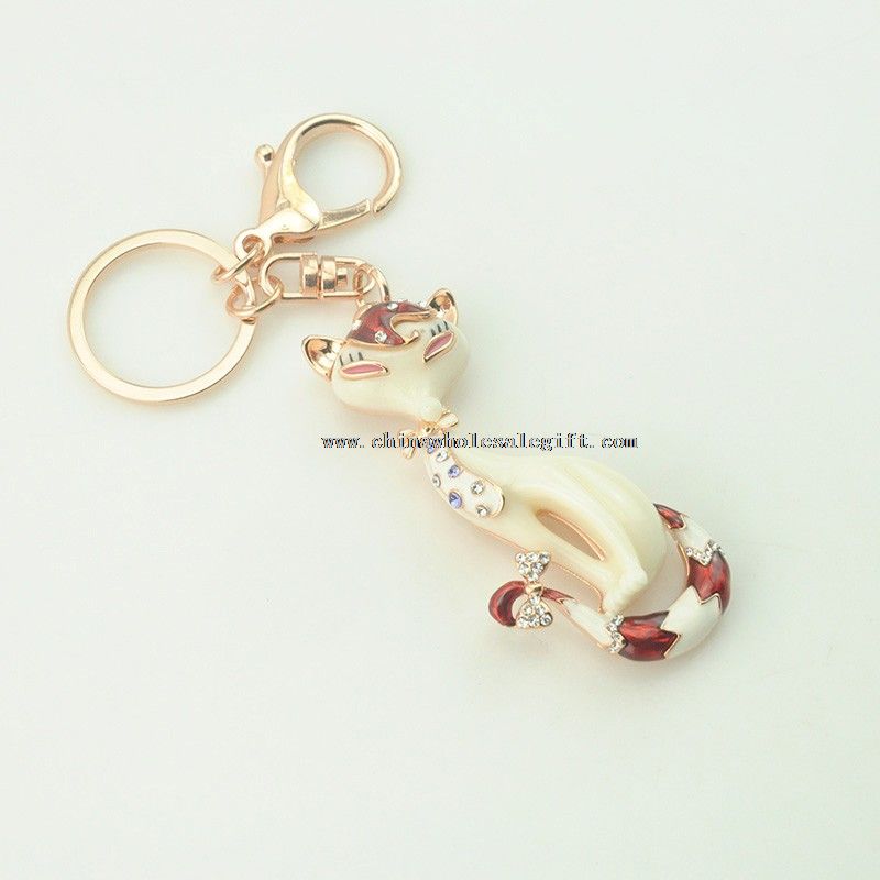 fox tail keychain