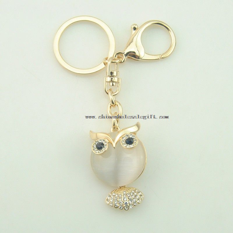 Jewelry Resin Owl Shaped Keychain