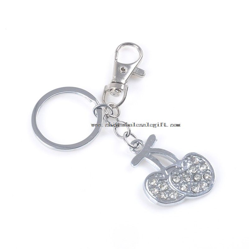 metal cherry keychain