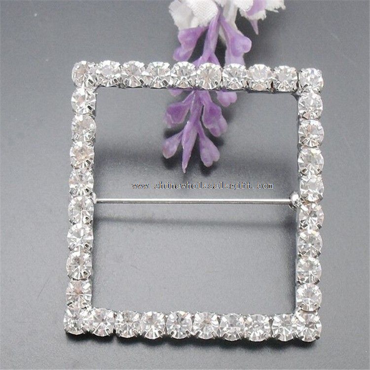 Square Shape Metal Badge Lapel Safety Pin