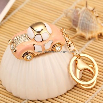 car shaped crystal keychain