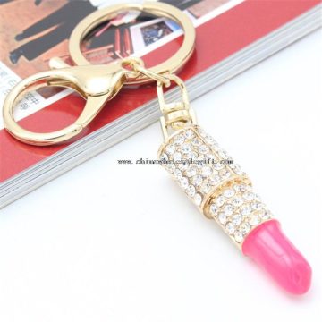 crystal metal keychain