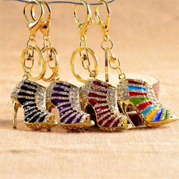 High-heel Shoe Crystal Bling Gift Keychain