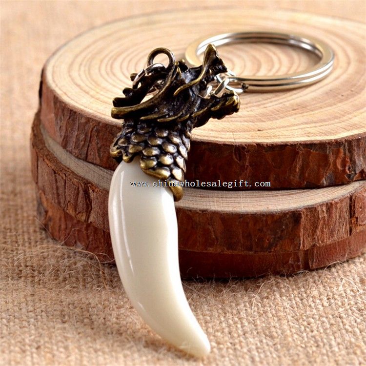 Ivory Metal Keychain