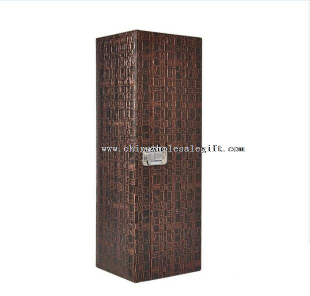 leather wine box