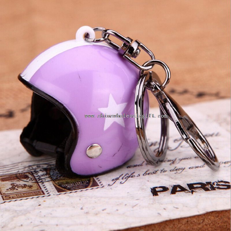 Mini Motorcycle Helmet Keychain