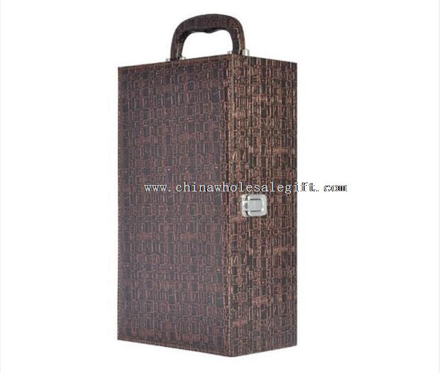 red wine leather box