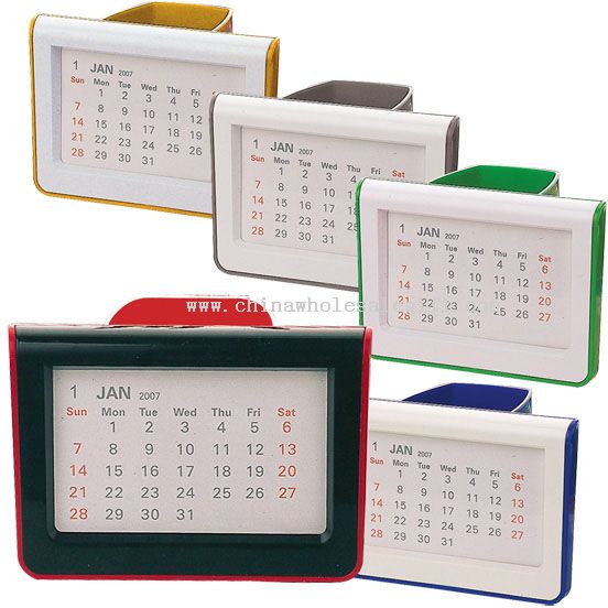 Pen Holder And Calendar