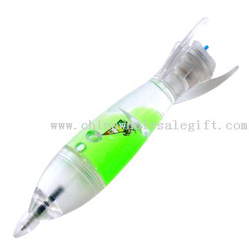 Novelty pen with light