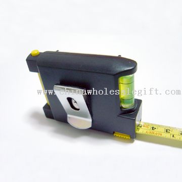 Spirit level & memo tape measure