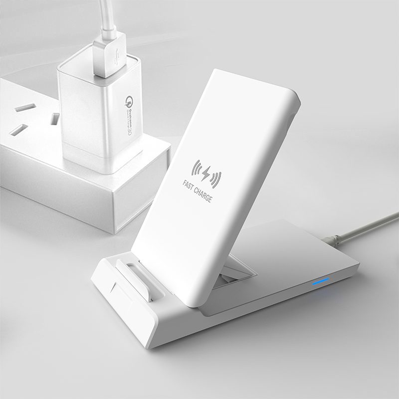 Cargador inalámbrico plegable de 10W de respuesta rápida y larga distancia portátil