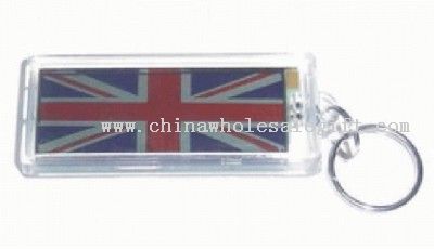 solar flash keychain