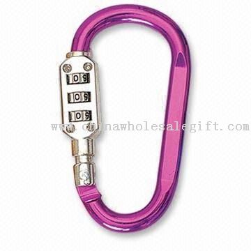 Aluminum Carabiner with Combination Lock