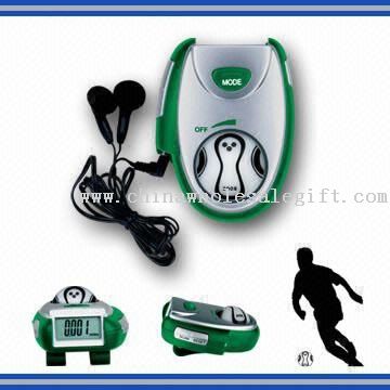 Football Pedometer with Automatic Scan FM Radio