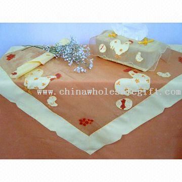 Embroidered and Applique Cock Organza Decoration