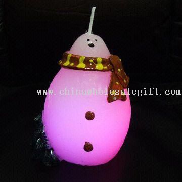 Snowman Candle