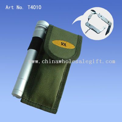 Aluminum Flashlight with pouch