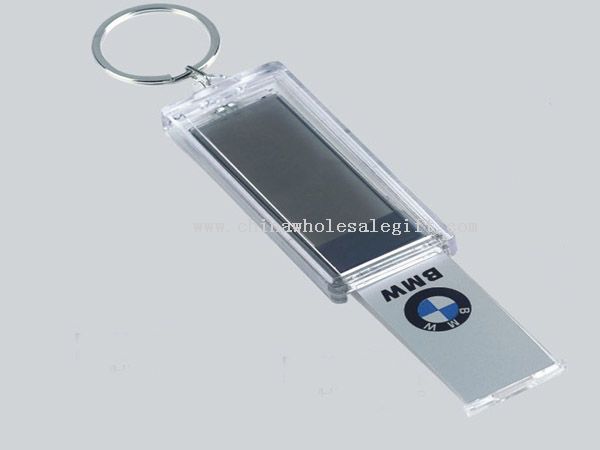 Ultrasonic Power Solar LCD Keychain