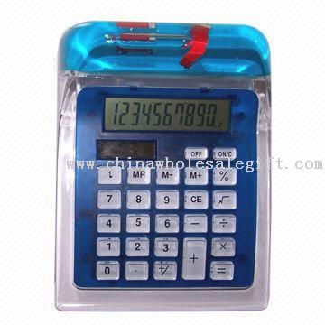 10-digit Aqua/Liquid Desktop Calculator with Dual Power