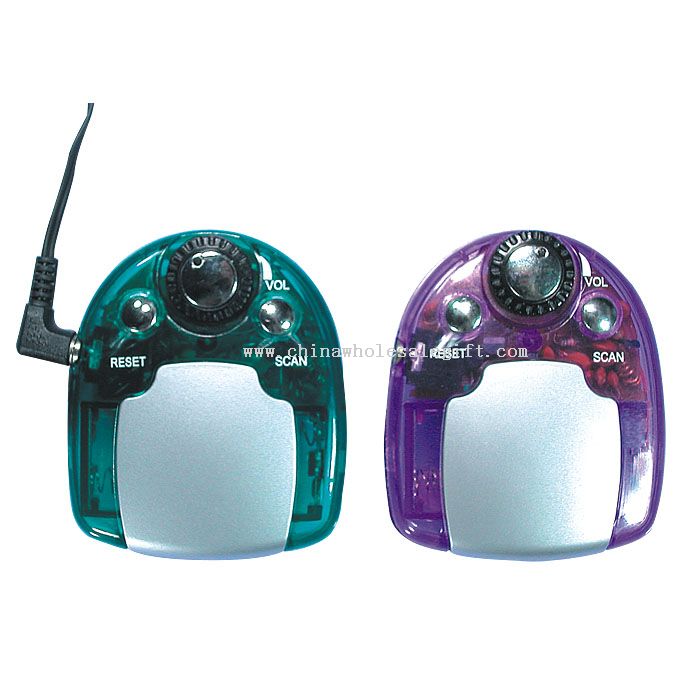 FM auto scan radio with earphone