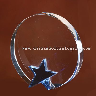 Crystal trophy award