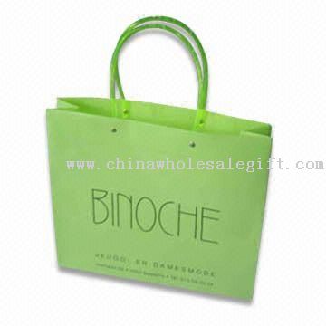 Frosted PP Gift Bag with PVC Tube Handle