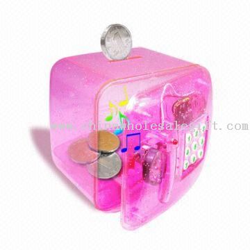 Cash Box, Musical Coin Bank Opened by Passwords