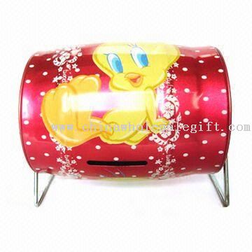 Coin Bank with Hinge