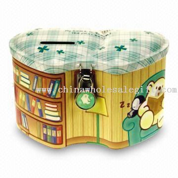 Heart Shaped Coin Bank with Beni Bear Design