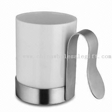 Ceramic Mug with Stainless Steel Holder