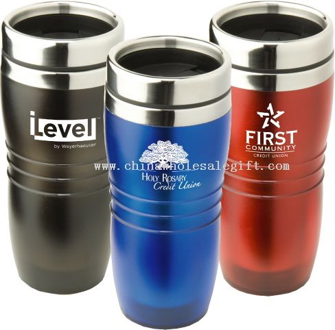 ACRYL OUTER STAINLESS STEEL LINER TRAVEL  MUG