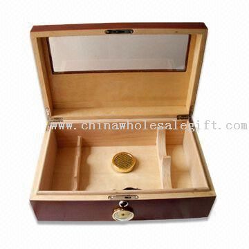 Double Wine Humidor Box with Window