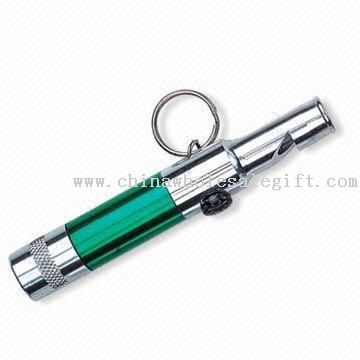 Mini LED Flashlight with Whistle