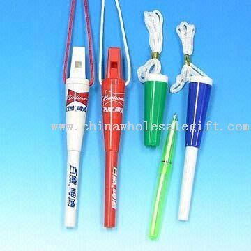New Whistle Ballpoint Pen with Neck Strap