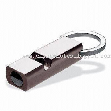 Novelty Metal Keychain in Whistle Design