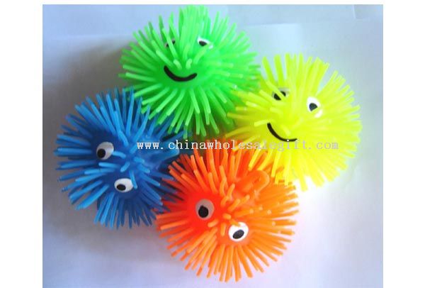 LED smile face puffer ball