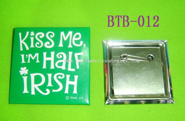 Tin badge