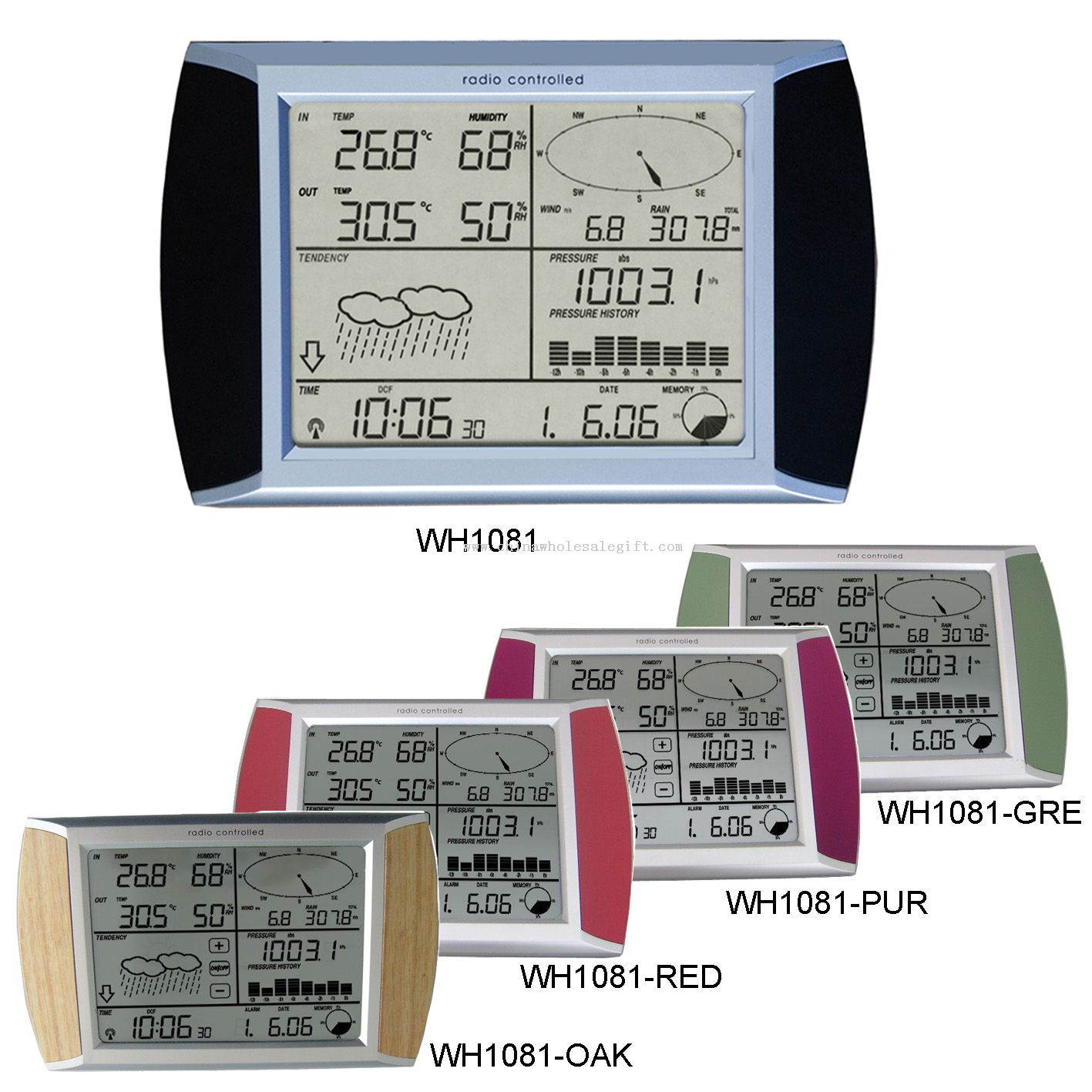 Touch screen panel weather station