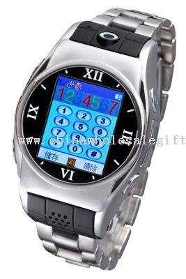 THE STAINLESS STEEL CASE AND BAND MOBILE WATCH