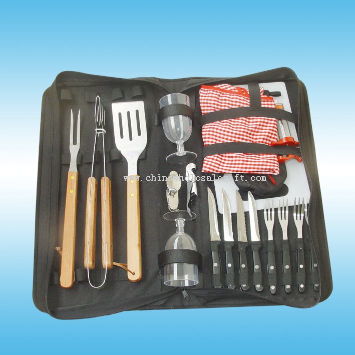 19 pcs bbq tool set