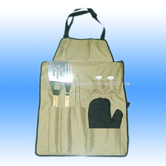 6 Pcs Stainless Steel Barbecue Tool Set