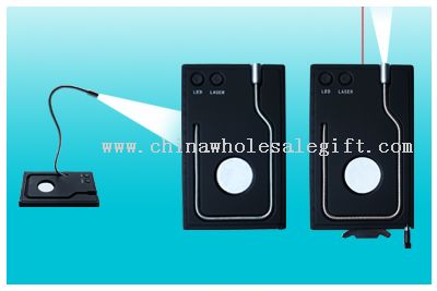 Travel card with flexible light
