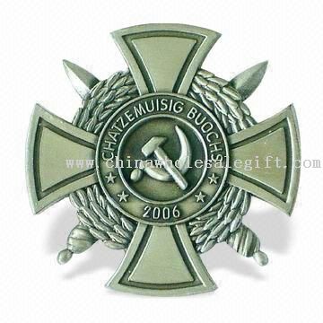 Emblem Lapel Pins or Badges with Silkscreen Printing