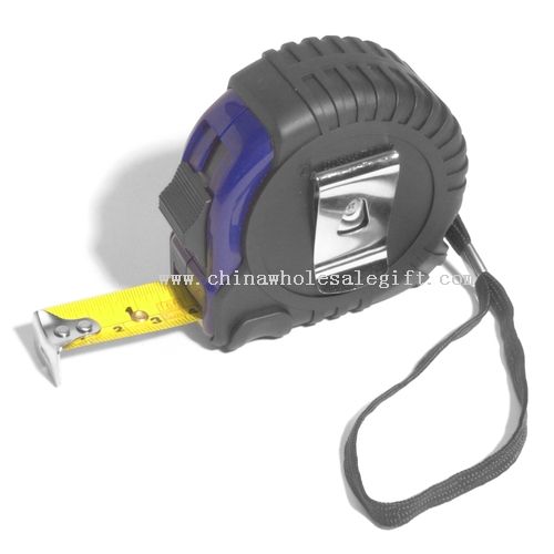 Logoed Tape Measure - 16 Rubber/Blue Plastic
