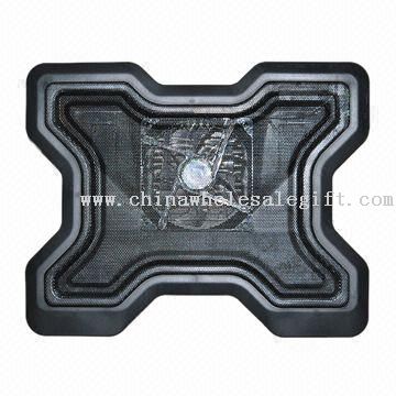 Laptop Cooling Pad with Aluminum Panel and Plastic Body