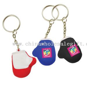 Mini boxing glove stress reliever key chain