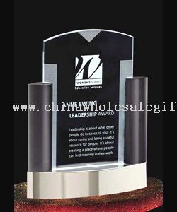 Neopolitan Classic Jade Crystal Plaque Award