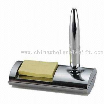 Metal Table Pen with Sticker Notes