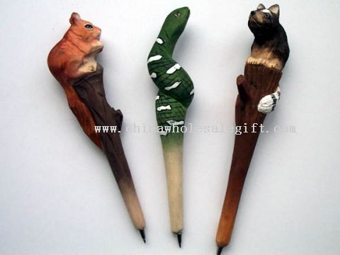 Hand Carved Wooden Pens