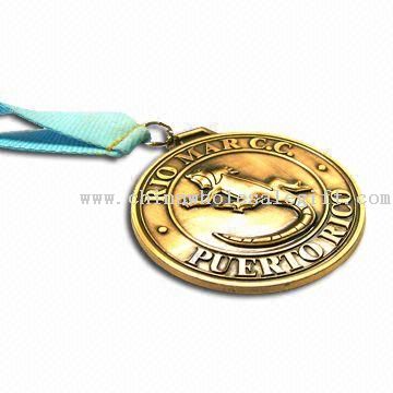 Medal with Ribbon, Made of Zinc Alloy